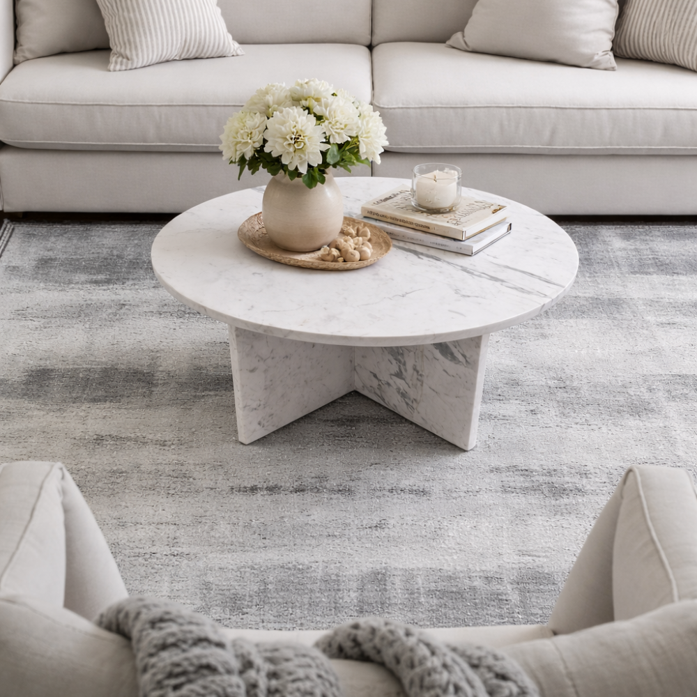 Stolik z podstawą w kształcie litery x