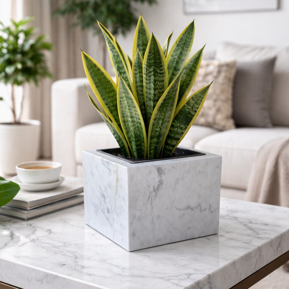 Doniczka z kamienia naturalnego