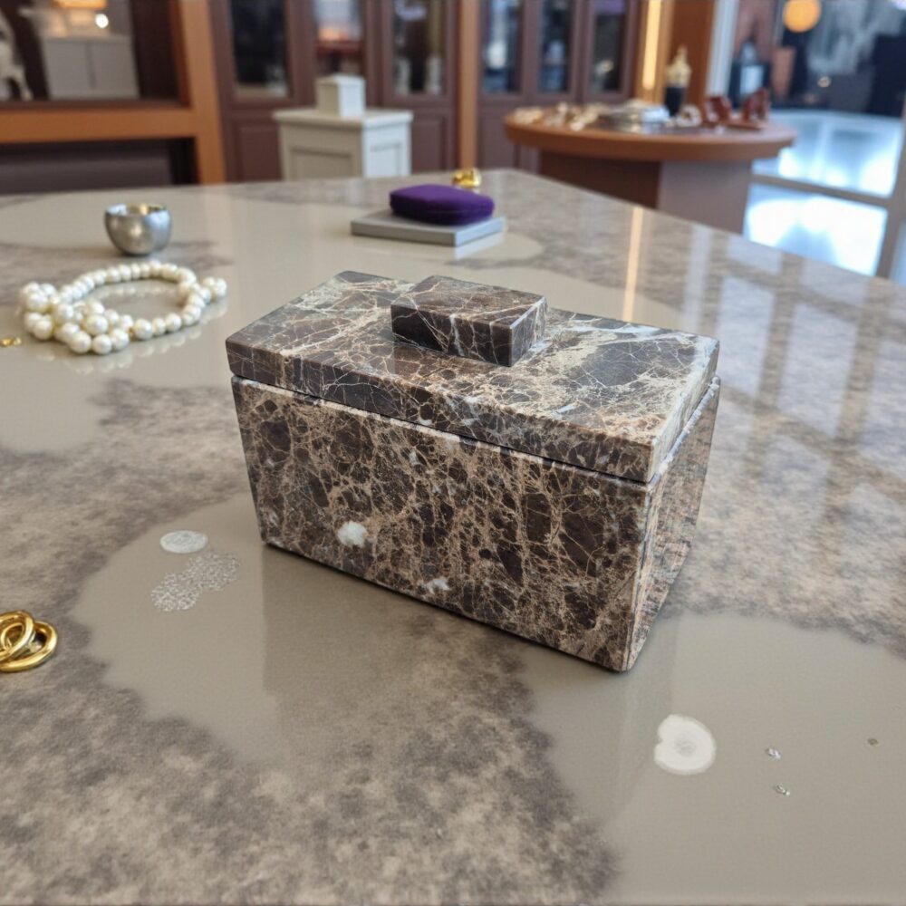 Szkatułka na biżuterię z marmuru