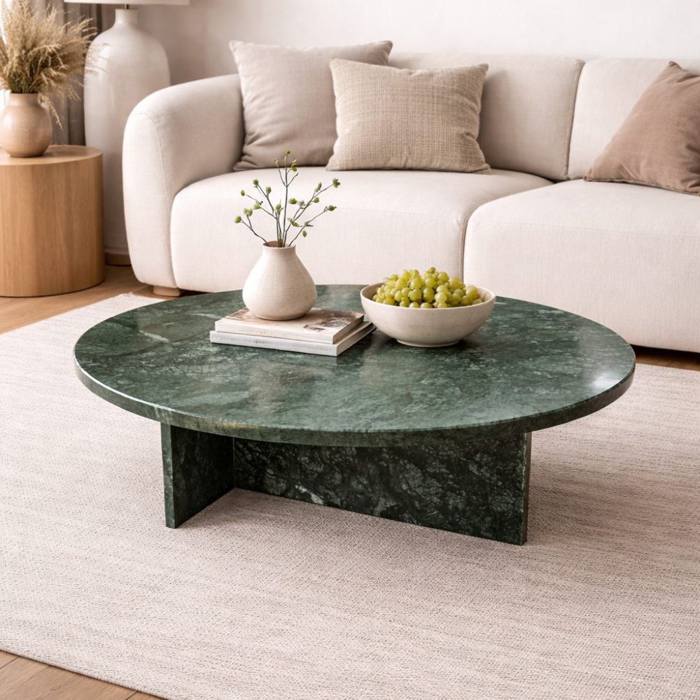 Verde Guatemala zielony stolik kawowy