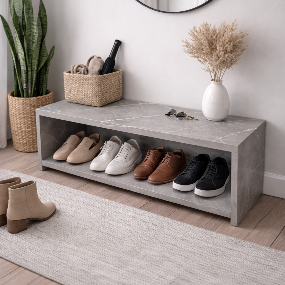 Regał stojak na buty z kamienia