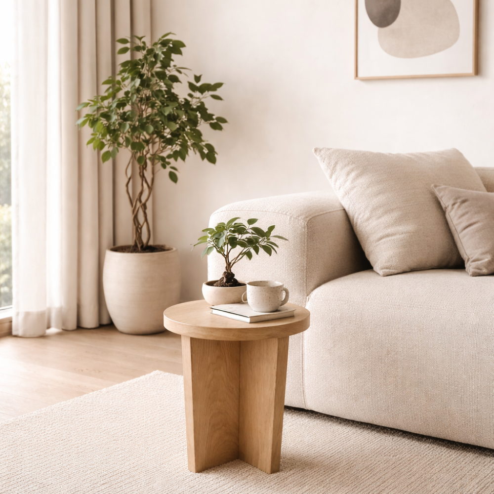 Stolik dębowy przyłóżkowy