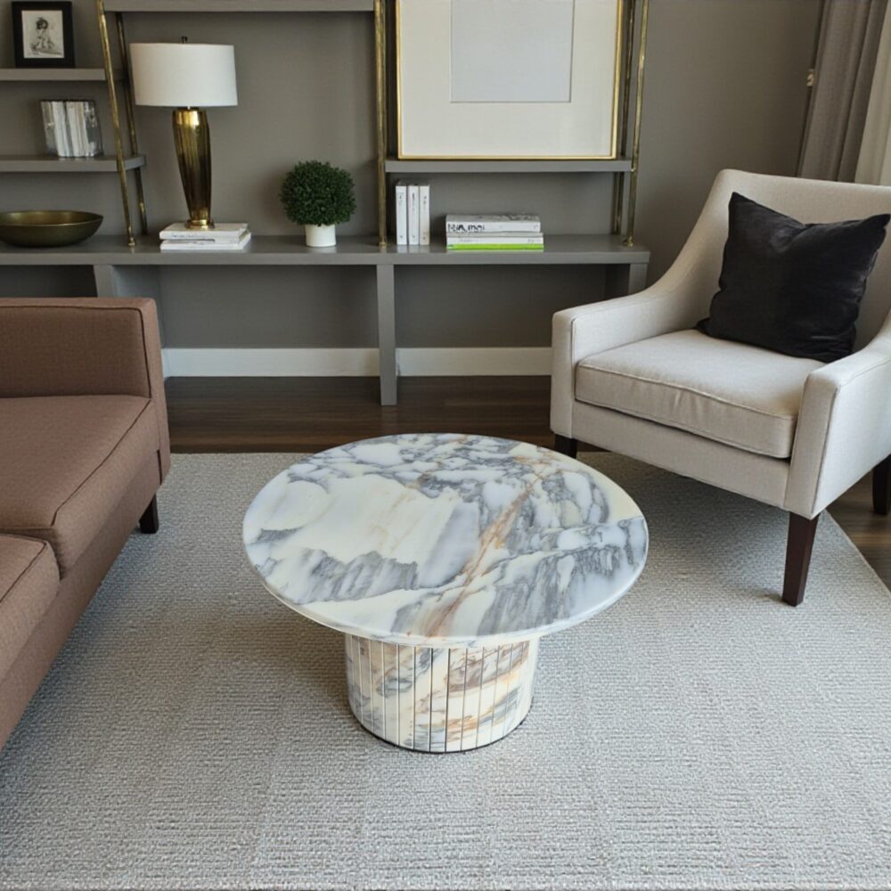 Stolik Arabescato Corchia ryflowany