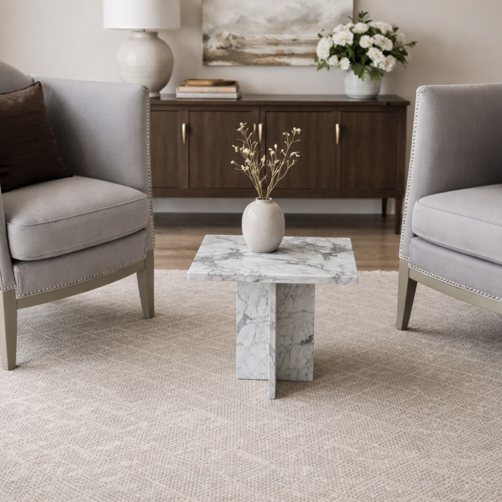 Stolik pomocniczy Bianco Carrara