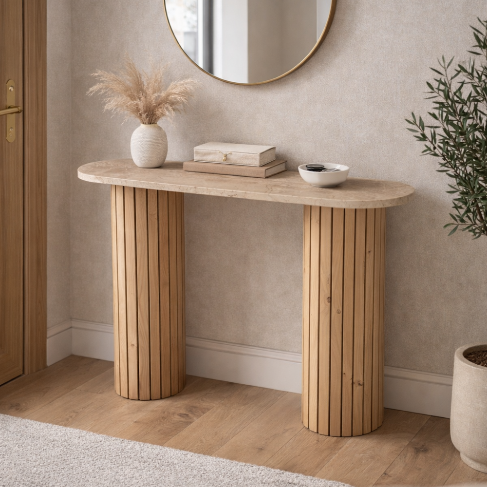 Dębowa konsola do sypialni