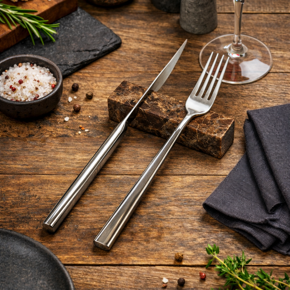 Marmurowe koziołki pod sztućce