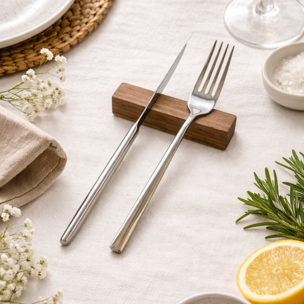 Dębowy koziołek pod sztućce