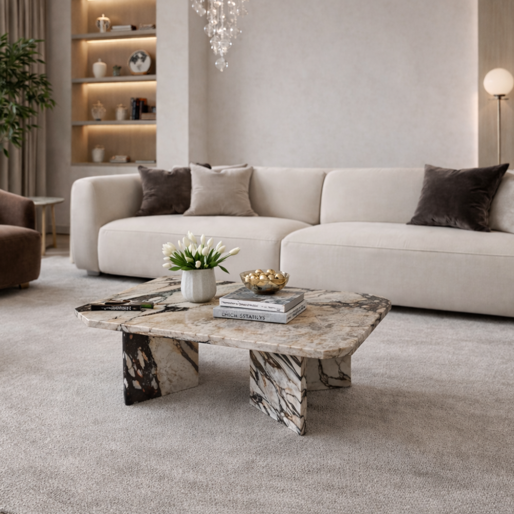 Stolik z Calacatta Viola