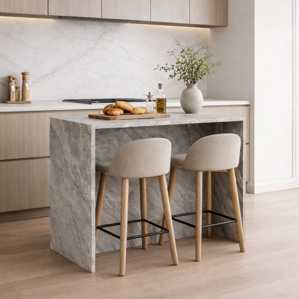 Wyspa kuchenna z granitu Viscount White