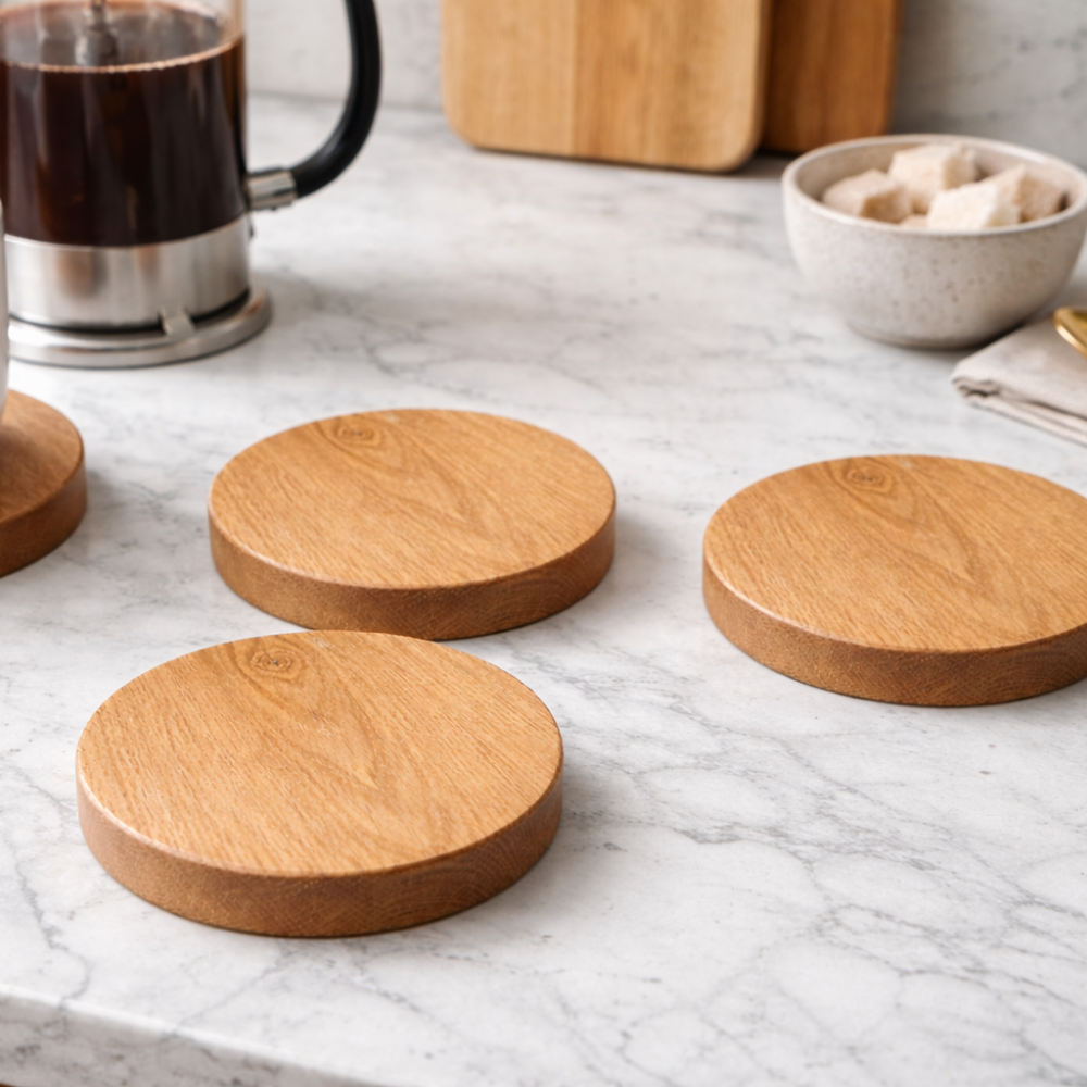 Okrągłe podstawki pod kubek