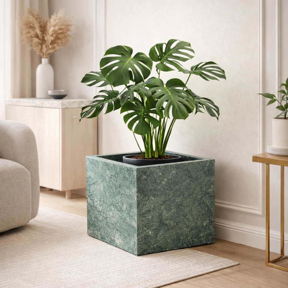 Marmurowa osłona na donice