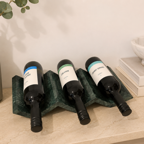 Stojak na wino marmurowy